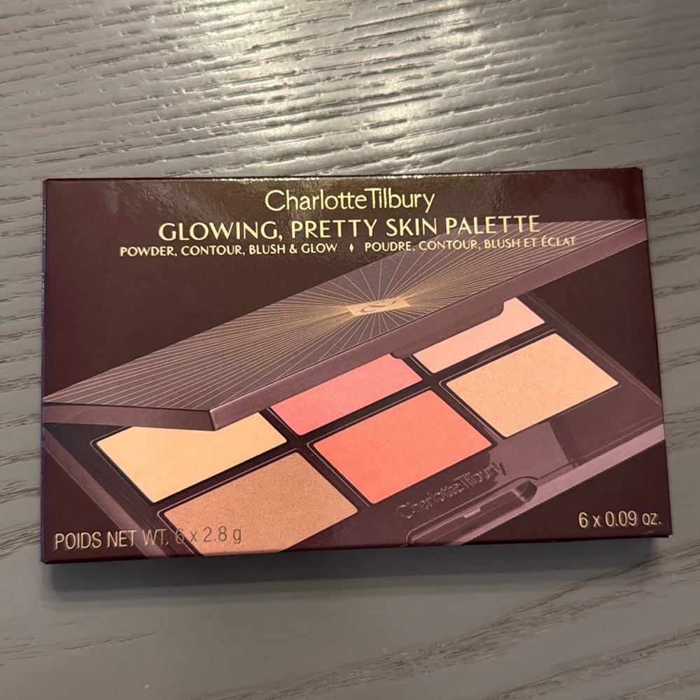 BNIB Charlotte Tilbury Glowing, Pretty Skin Palette